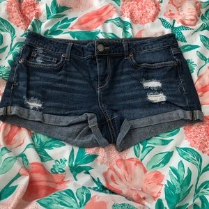 denim shorts